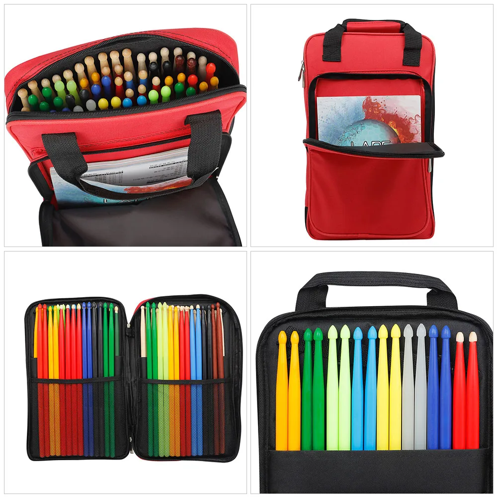 

Accessory Drum Stick Bag Instrument Storage Handbag Accessories Red Oxford Cloth