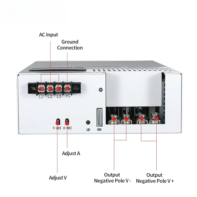 

S-5000W-80V 62.5A High Power DC Supply for Industrial Equipment CE RoHS Customizable