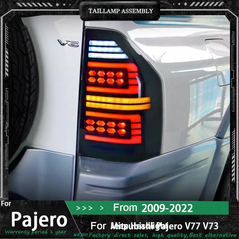 

Taillights For Mitsubishi Pajero V73 V77 V83 V87 2009-2022 Tail Lamp Rear Fog Light LED DRL Sequential Signal Car Assembly