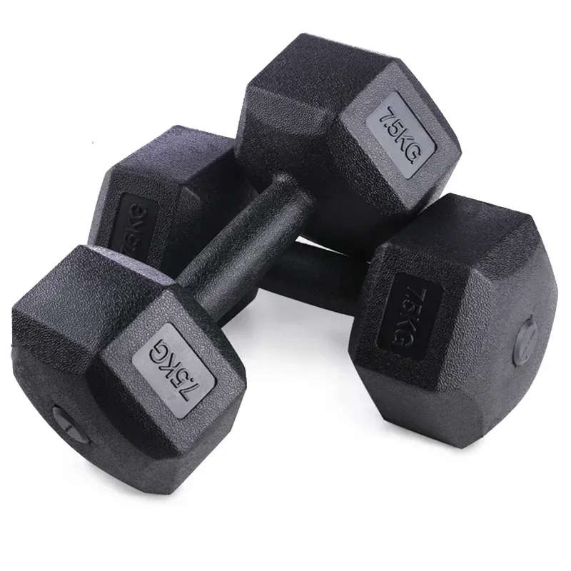 5-10kg/Set of 2 Hexagon Dumbbells Gym Weights for Exercise Dumbbell Gym Equipment Fitness Equipment