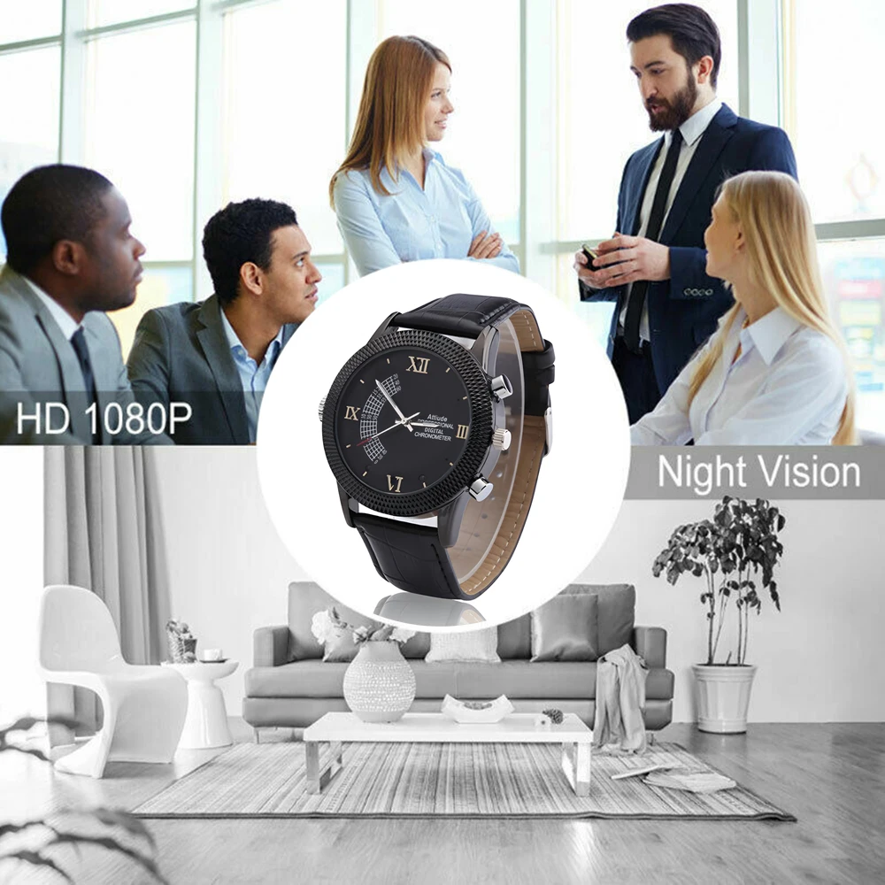 1080P HD Wristmatch Night Vision Digital Video Recorder Mini Camera Recording Watch DV DVR Video Recorder Sport Camera Watch Cam
