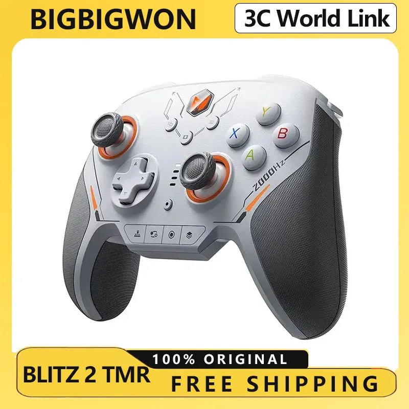 BIGBIGWON Blitz 2 TMR Gamepads Star Flash سماعة لاسلكية تعمل بالبلوتوث وحدات تحكم الحسية الجسدية 2000 هرتز لـ NS PC لعبة البخار مخصصة #2