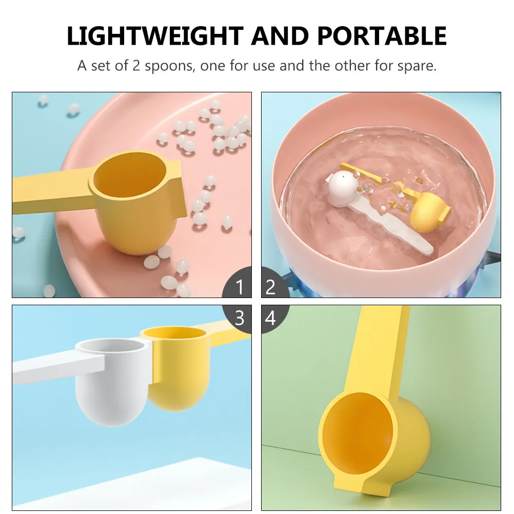 

2 шт. ложки для молочной смеси из полипропилена, магнитные мерные ложки для приготовления смеси, легкие, портативные, долговечные, для длительного использования