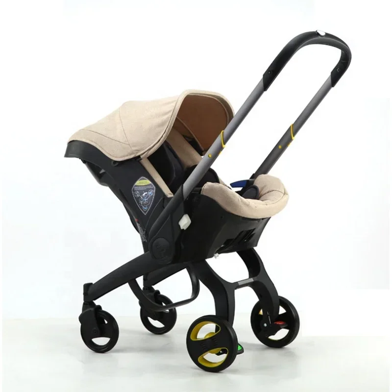 Carrinho de bebê leve com assento de carro para recém-nascido, Buggy Safety Cart, Carrinhos Carriage, Travel System, 3 em 1