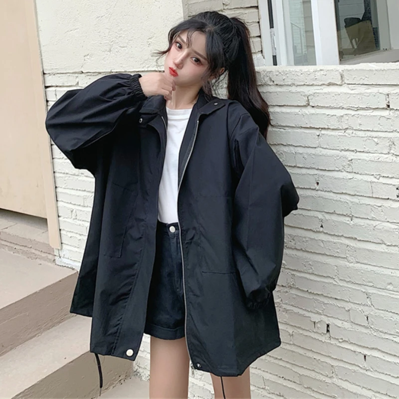 

Jackets Women Casual Student Outerwear BF Fashion Baggy All-match New Arrival Spring Chic Korean Style Simple Popular Mujer Girl
