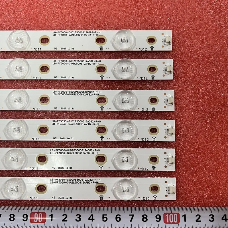 

Kit 12pcs LED bar for 50put6400/60 50PUK6400 50PUH6400 50PUF6061 50PUH6300 500TT67 V2 500TT68 V2 CL-2K15-D2P5-500-D612-V1 R L