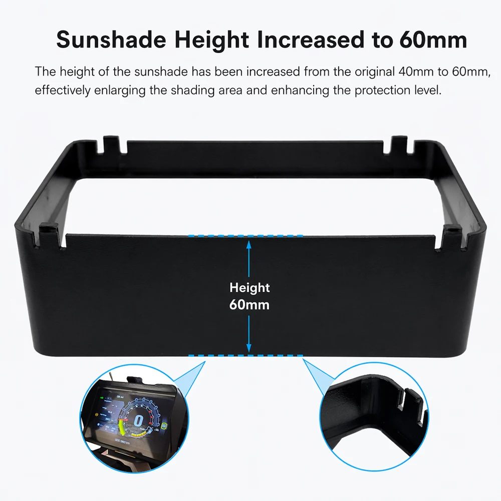 for ZONTES 368G ZT 368 G Carbon Motorcycle Instrument Cover Sunshade ZT368G 2024-2026 Display Sun Visor Modification Accessories