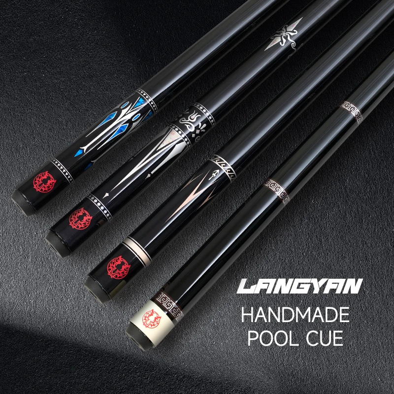 

2 in 1 Langyan 58 inch billiard cue carbon fiber 11.2 mm billiard cue large head, multiple styles to choose from