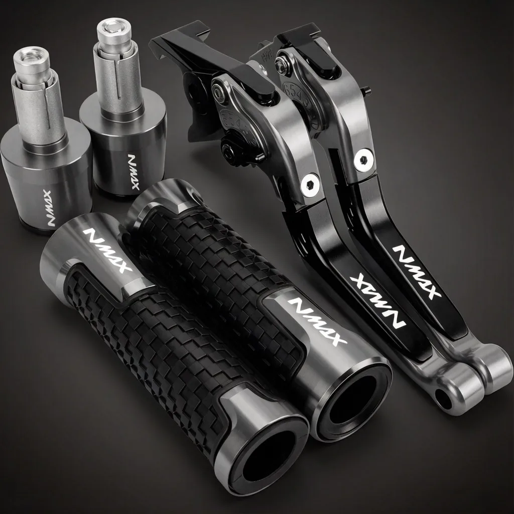 

Motorcycle Clutch Lever Brake Levers Handlebar Handle Hand Grips Ends For YAMAHA NMAX155 NMAX125 N-MAX 155 125 2015-2023