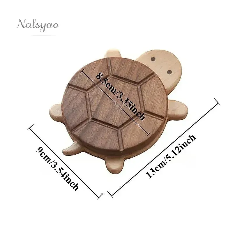 Wholesale Cute Turtle Shape Black Walnut Solid Wood Insulation Mat Kettle Tea Coaster Anti-scald Table Protector