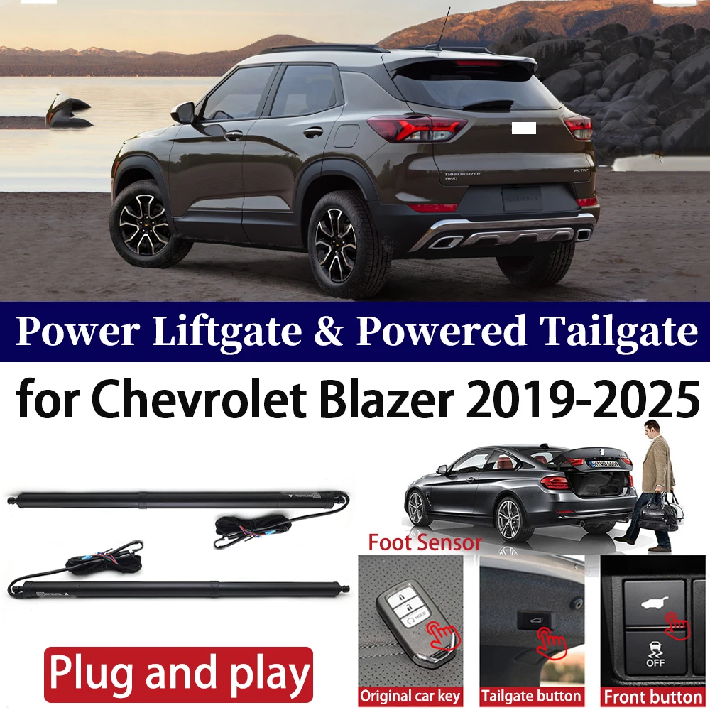 ZhuCamX for Chevrolet Blazer 2019-2025 Car Auto Power Electric Tailgate Liftgate Lift Trunk Closer System Boot Lift Motor Kit