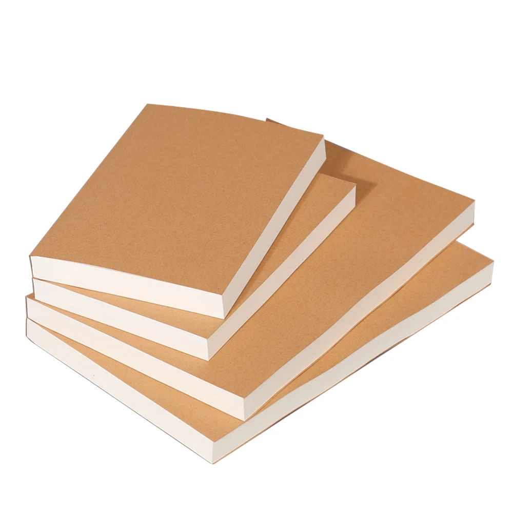 

A5/B5 Kraft Paper Cover Notebook,Extra Thick 200 Sheets/Book,Blank Pages,Free Stickers,Office Study Notes Supplies CS-079