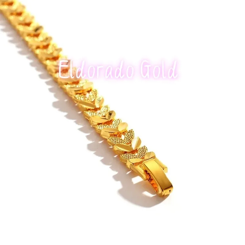 

Браслет Eldorado 2025 Premium 9999 для женщин, ювелирное изделие, 24-каратное золото, модель с застежкой, настоящий, элегантный, в стиле «Богиня», часы-браслет