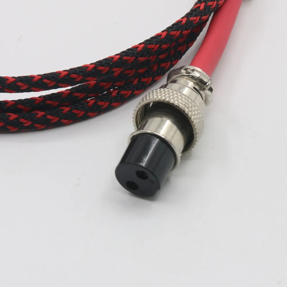 HiFi 1.2M DC Plug Cable Pure Copper Gold GX16 To 5.5x2.1mm / 5.5x2.5mm DC Cable For Linear Power Supply