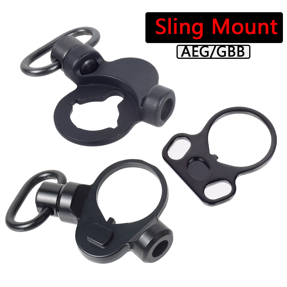 

Tactical AEG GBB QD Mounts Sling Mount Quick Detach Push Botton Adapter Dual Side End Plate Fit M4 M16 AR15 Hunting Accessories