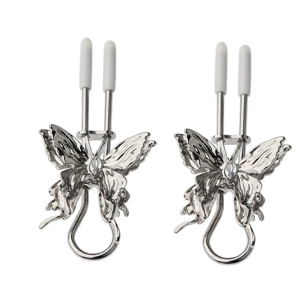 Giocattoli del sesso sm per adulti campana in metallo plug anale noce Gong Ling bottone a farfalla clip per seno clip per seno di lusso leggero di fascia alta