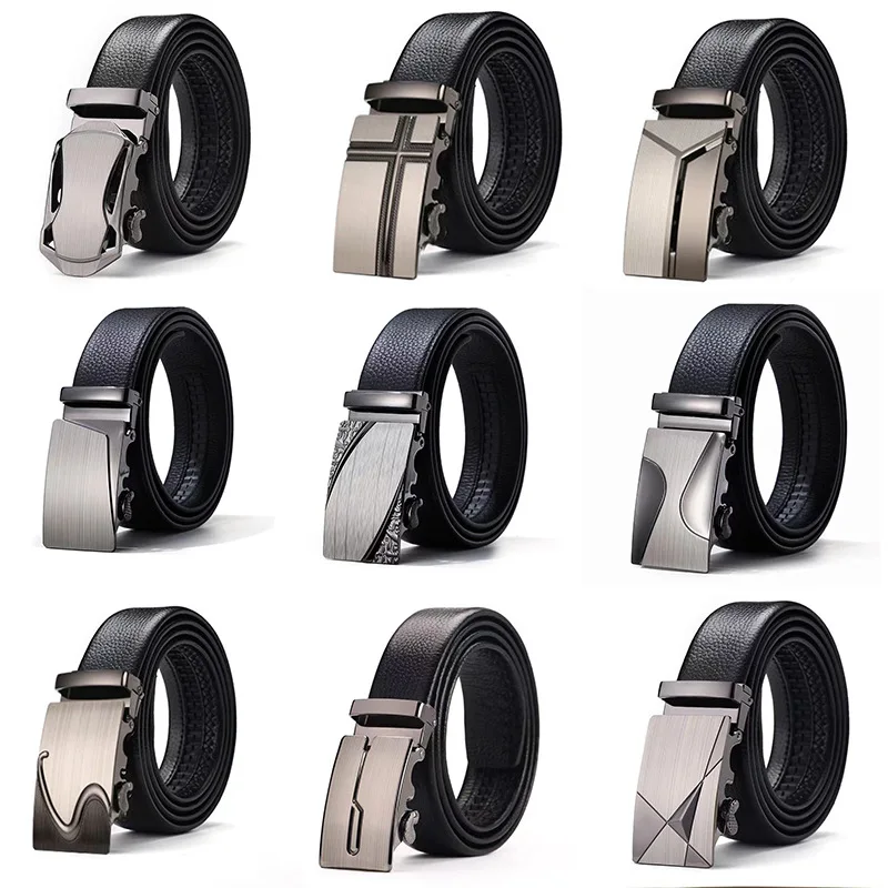 

New2025 Men Belt with Brushed Automatic Buckle A Versatile Accessory for Business Casual Looks Ideal for Trendy Students and Men
