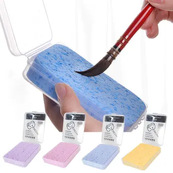 Spugna per pittura ad acquerello in scatola idratante speciale spugna per gesso ad acqua forte assorbimento d'acqua strumento di pulizia forniture artistiche