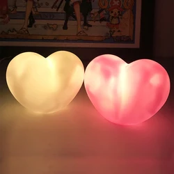 Lampe LED 3D en forme de cœur d'amour, luminaire décoratif d'intérieur, couleur rouge ou rose, idéal pour un mariage, un anniversaire ou noël