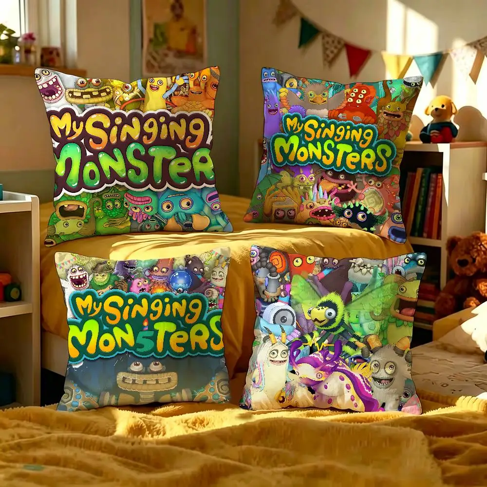 My Singing Monsters Cushion Cover Polyester Sofa Cushions Decorative Throw Pillows Home Decoration Pillowcover