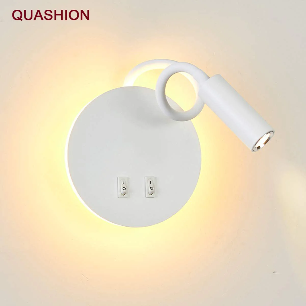 

LED Bedside Wall Lamp USB Port Charging Interface Reading Light Backlight Hose Light Rotatable Wall Spotlight Study Wall Light