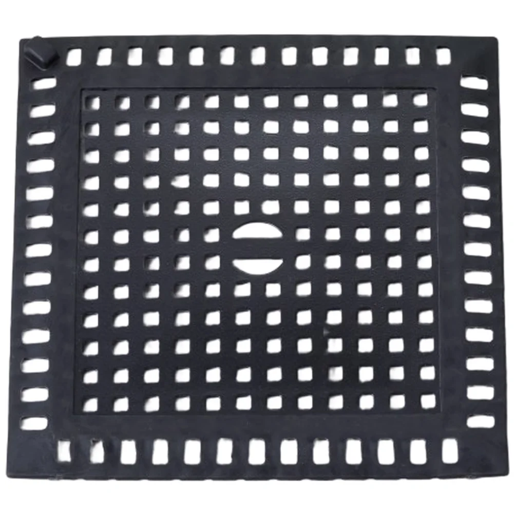 Square Drain Cover in Stainless Steel for Bathroom Sink Floor Drain Use Hair Catcher Feature for Daily Maintenance