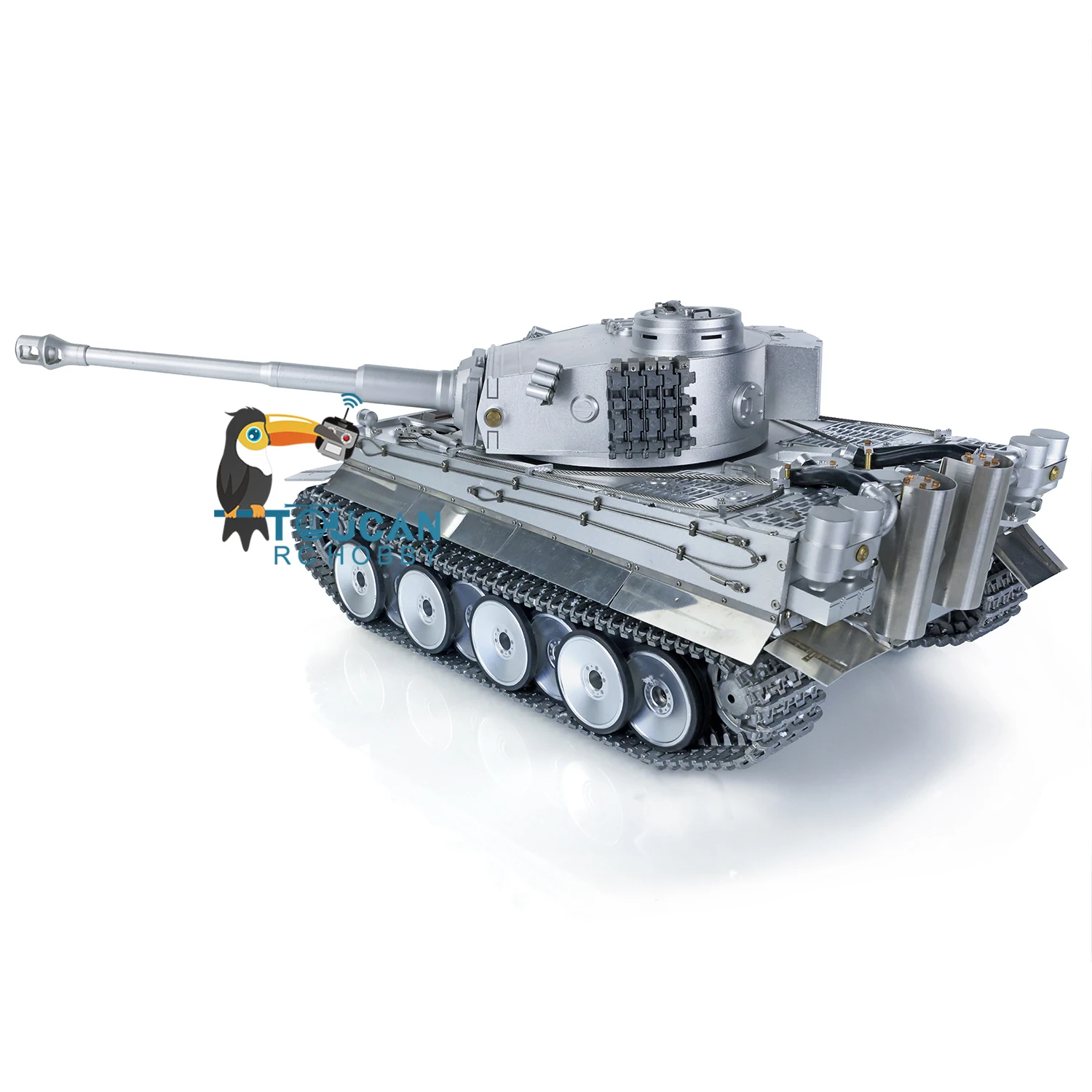 1/16 HENG LONG 2.4G Aggiornato Full Metal Tedesco Tiger I Carro Armato RC 3818 Pro Modello di Auto di Controllo Remoto RC Panzer Modello TH05247-SMT4