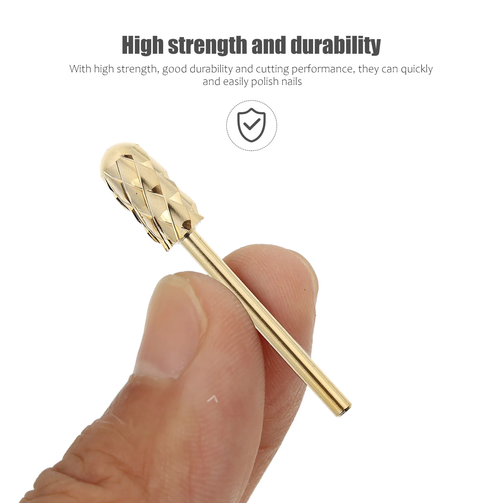 

3Pcs Nail Drill Bits Set Safety Smooth Round Head Manicure Polishing Accessories Nail Grinding Bits Kit Manicure Drill Bit