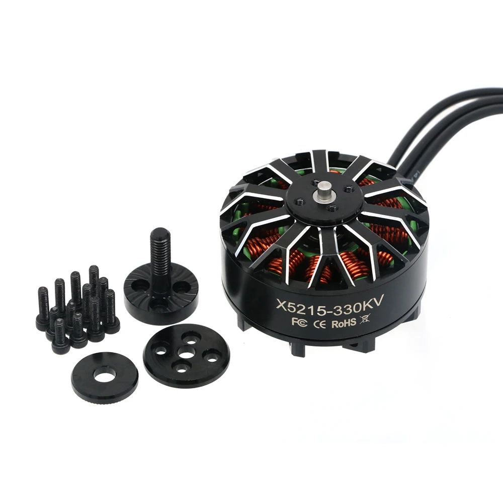 VoidFly 4pcs/lot Angel X5215 5215 KV300 KV500 4-8S Brushless Motor 4mm Shaft For RC FPV Drone Parts Accessories