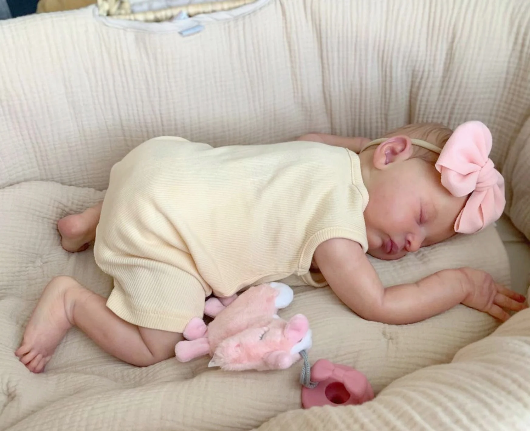 

20 Inch 3D Skin with Visible Veins Like Real Coth Body Soft Vinyl Asleep Reborn Baby Doll Toy For Girl Birthday Gift