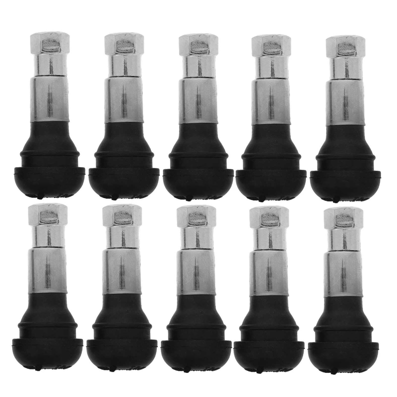 

10 Pcs Valve Air Stem Metal for Tires Heavy Duty Stems Car Accessory Gas Nozzle