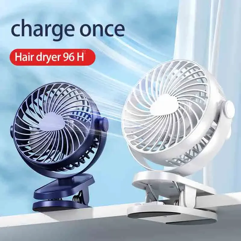 Portable Usb Rechargeable Fan Mini Clip Portable Air Conditioning Usb Mini Wind Power Handheld Clip Fan Quiet for Home Bedroom