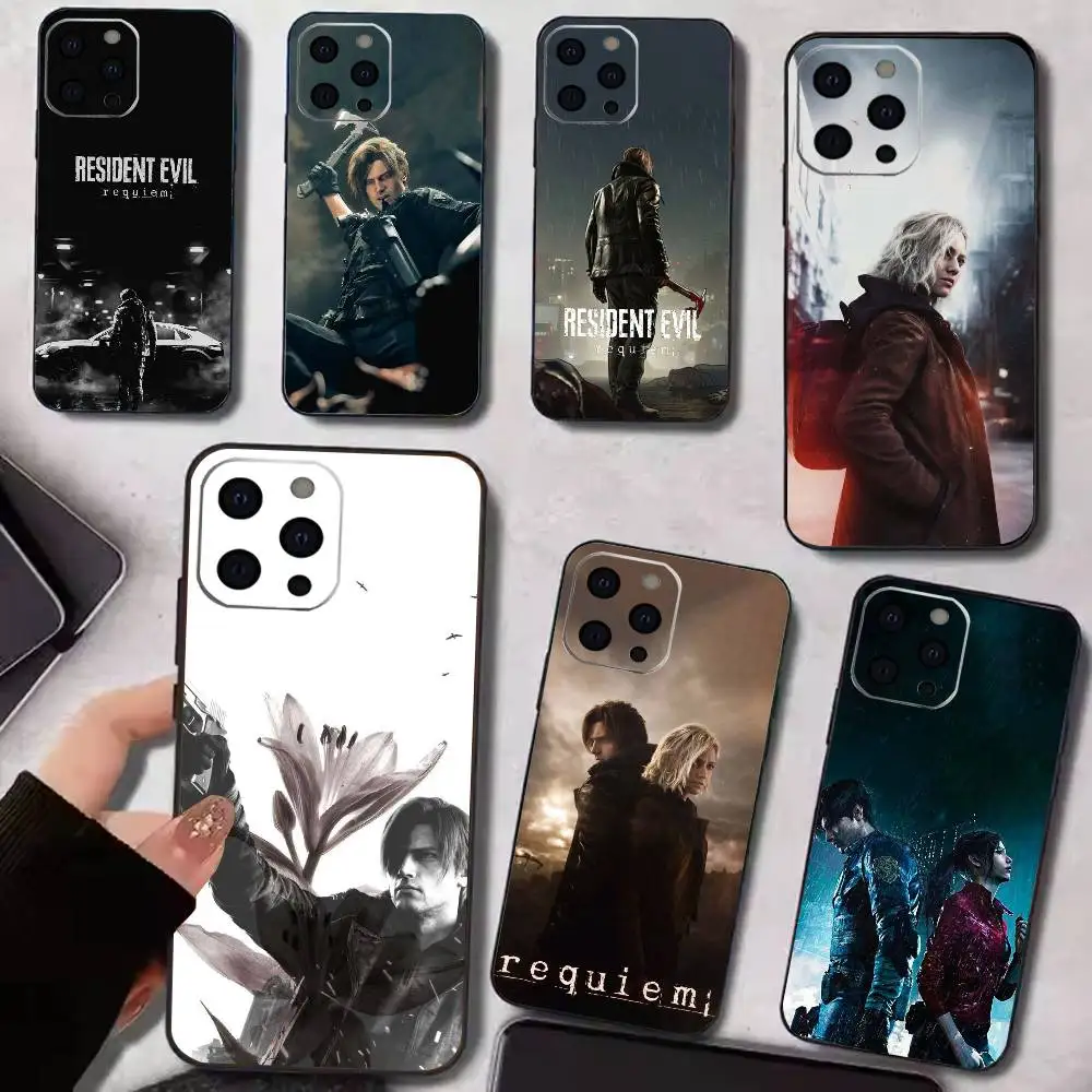 

Resident Evil Requiem Phone Case For iPhone 17, 16,15,14,13,12,11 Plus,Pro Max, Others Soft Black Cover