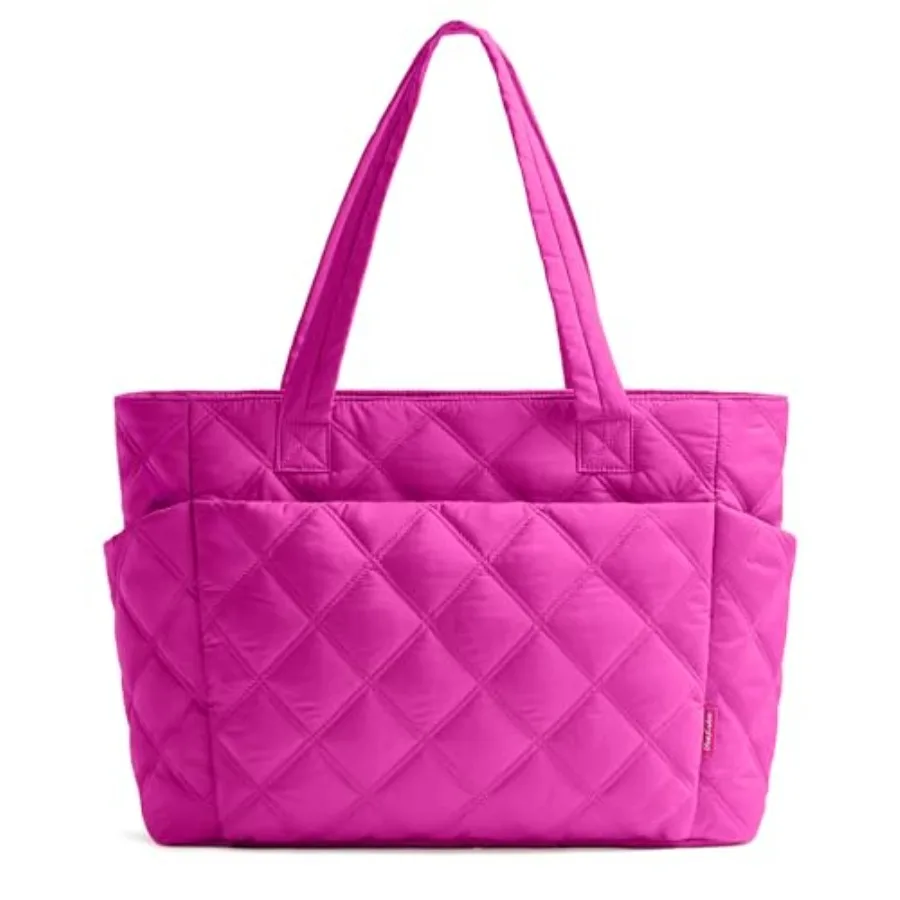 Uselike Tote Bag for Women, Lightweight Puffer Tote Work Bags with Compartments for Travel, Quilted Shoulder Bag with Zipper