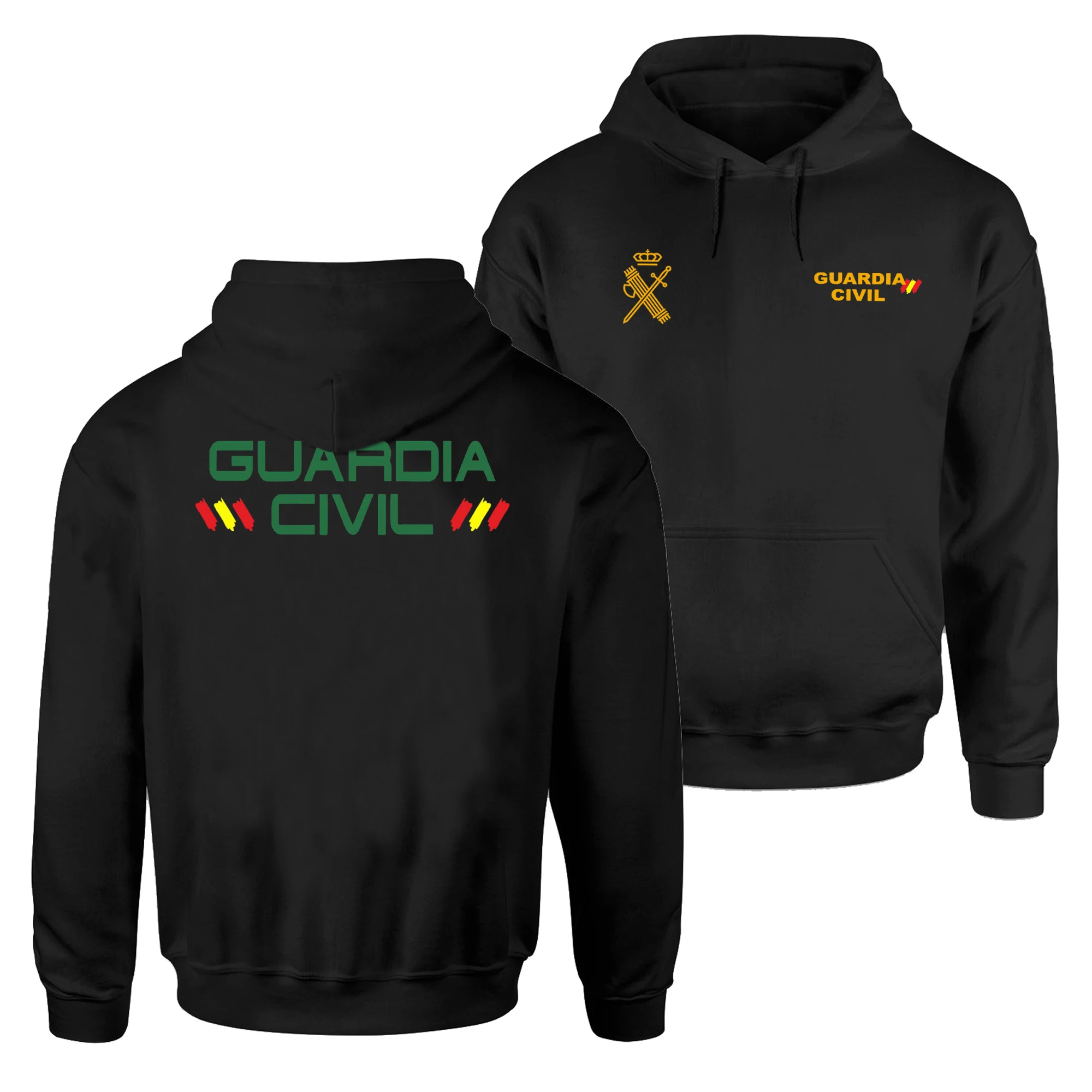 

Spanish Guardia Civil Insignia Pullover Hoodie New 100% Cotton Comfortable Casual Mens Sweatshirt Military Style Streetwear