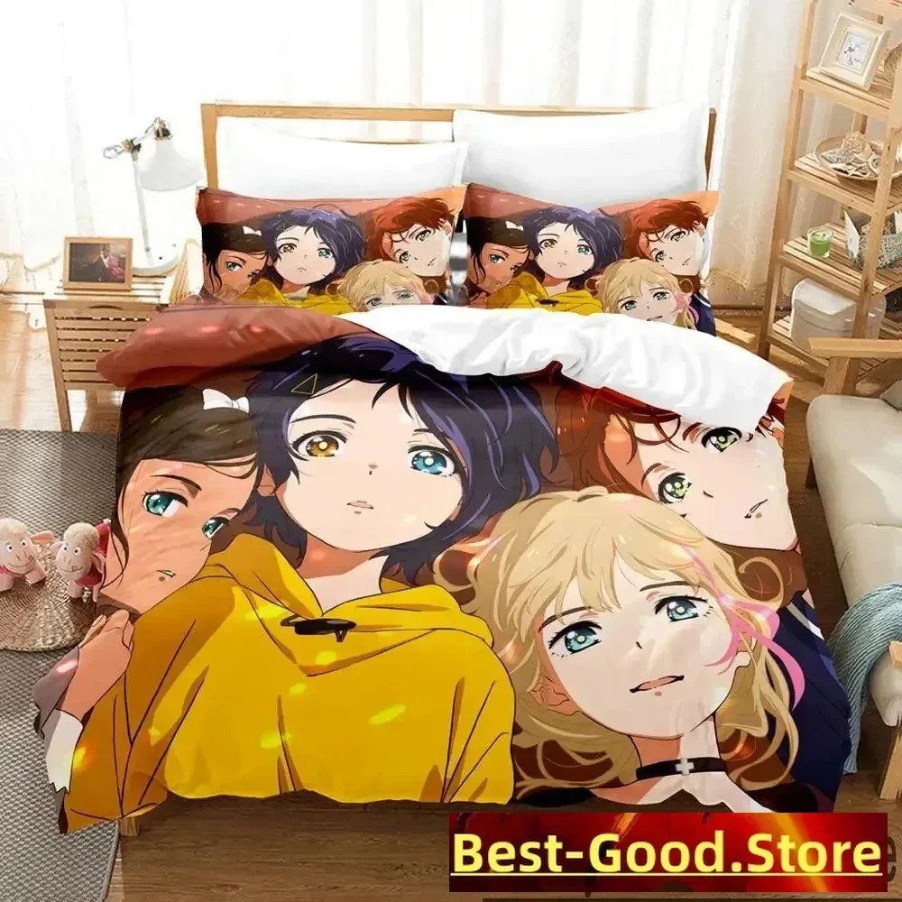 

3D Print Anime Wonder Egg Priority Bedding Set Duvet Cover Bed Set Quilt Cover Pillowcase Comforter king Queen Size Boys Adult