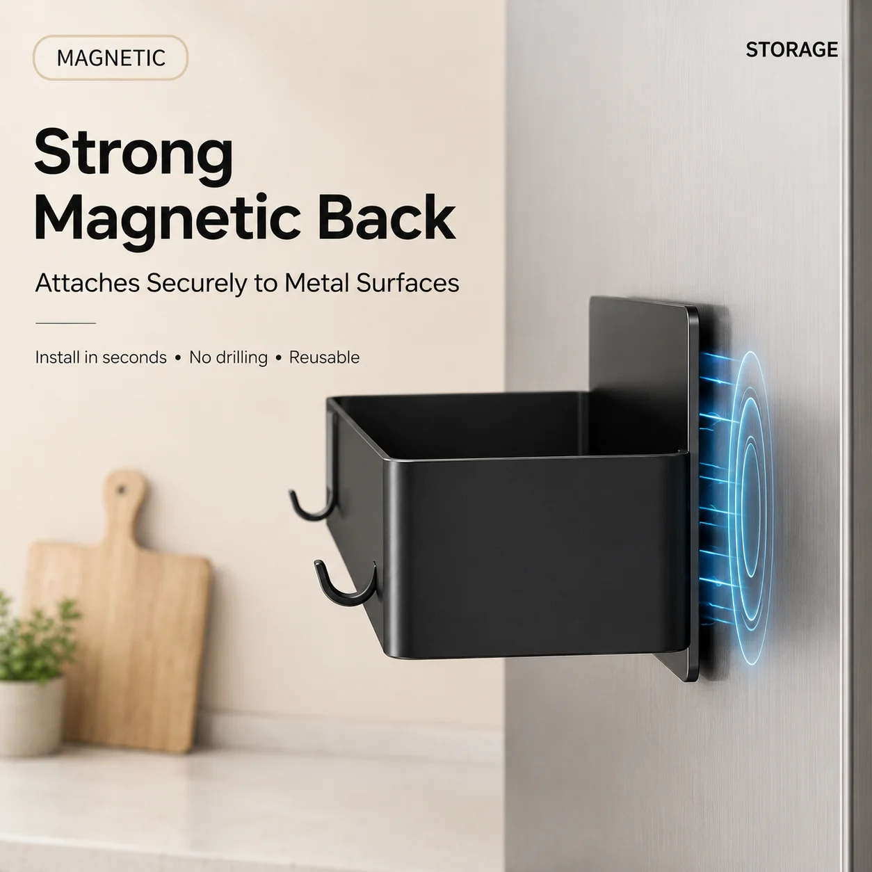 Strong Magnetic Storage Rack,W - огляд і ціна Kitchen Gadgets Rack Storage