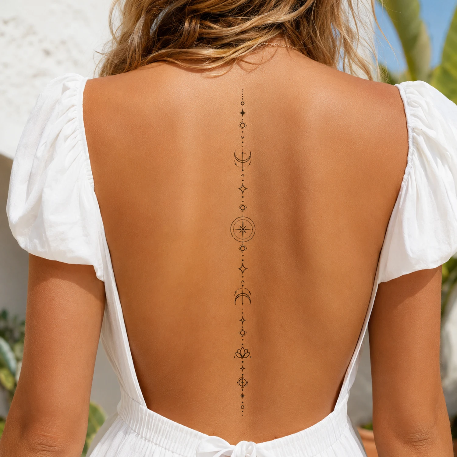 Simple Vines Line Temporary Tattoos For Women-8 Sheet Branch Flower Leaf Wild Plant Sketch Realistic Black Long-lasting Waterpro