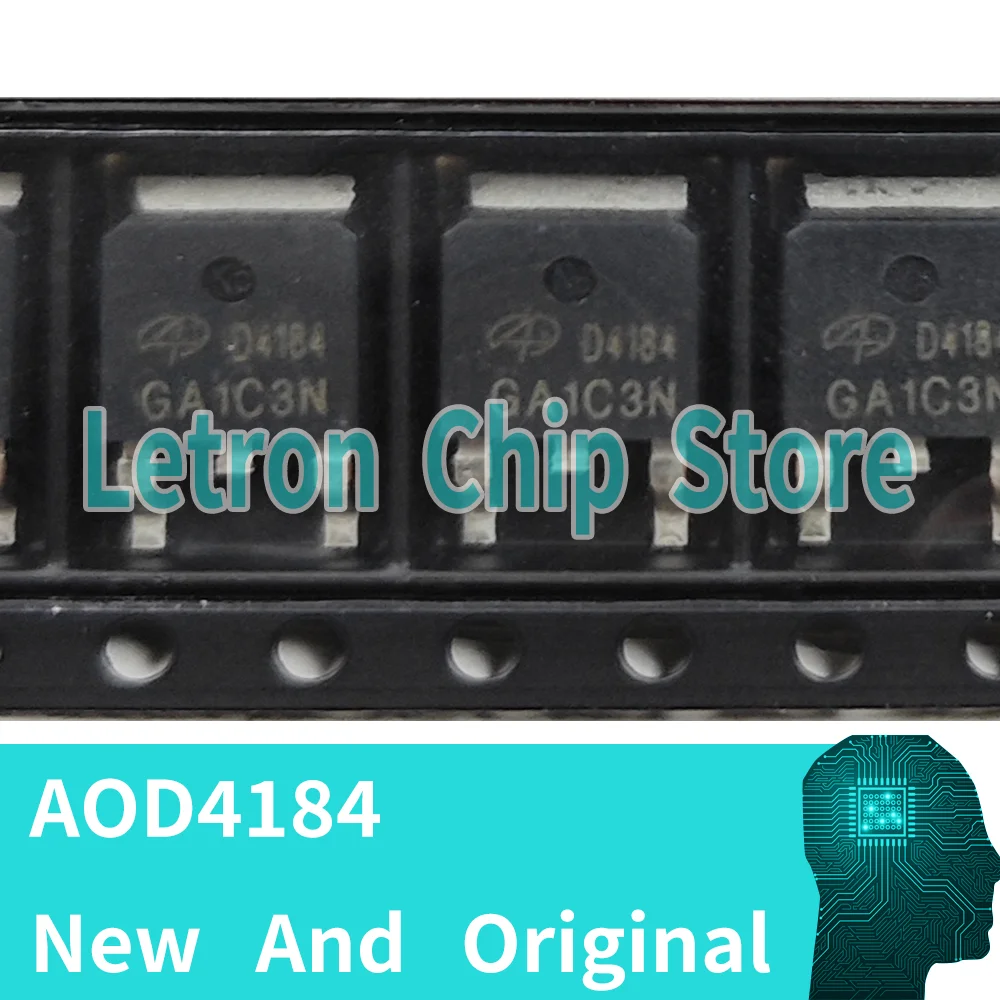 10pcs New Original AOD4184 TO-252 D4184 AOD4184A D4184A TO252 MOSFET N-Channel 40V 50A