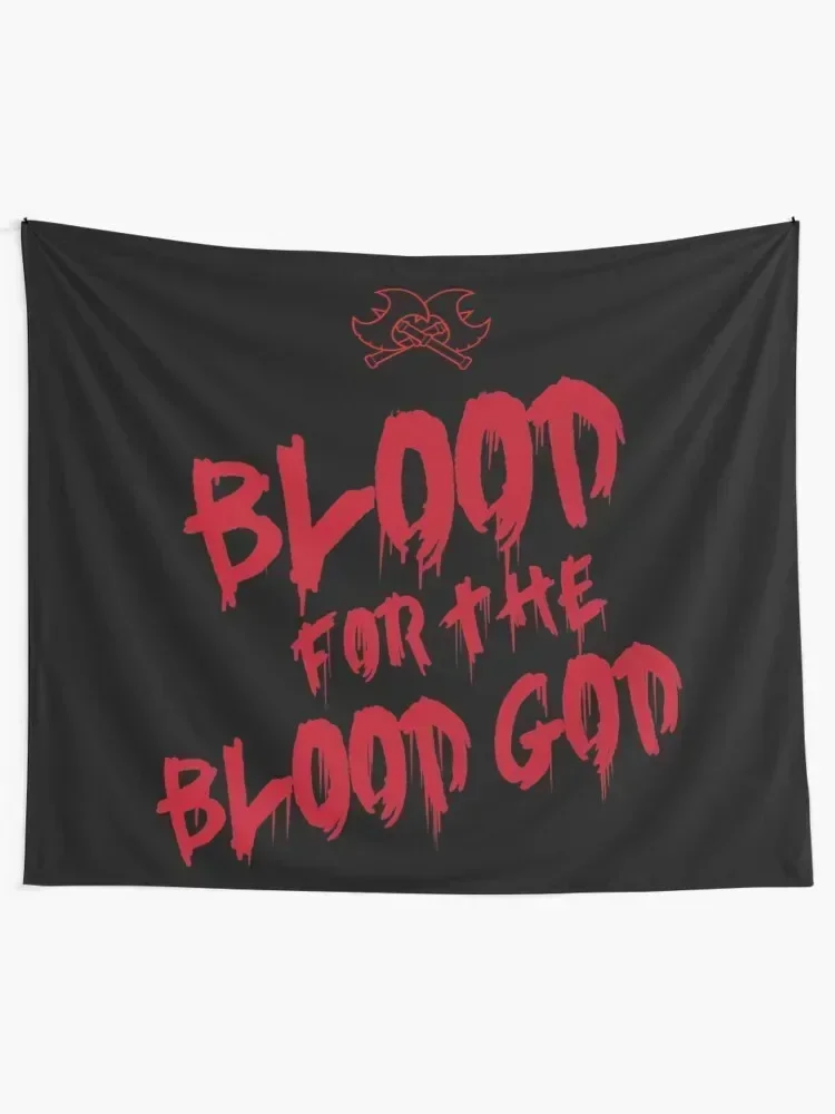 Khorne Chaos God Graffetti - Blood for the Blood God Fantasy Version Tapestry Decor Home Decoration Aesthetic Tapestry