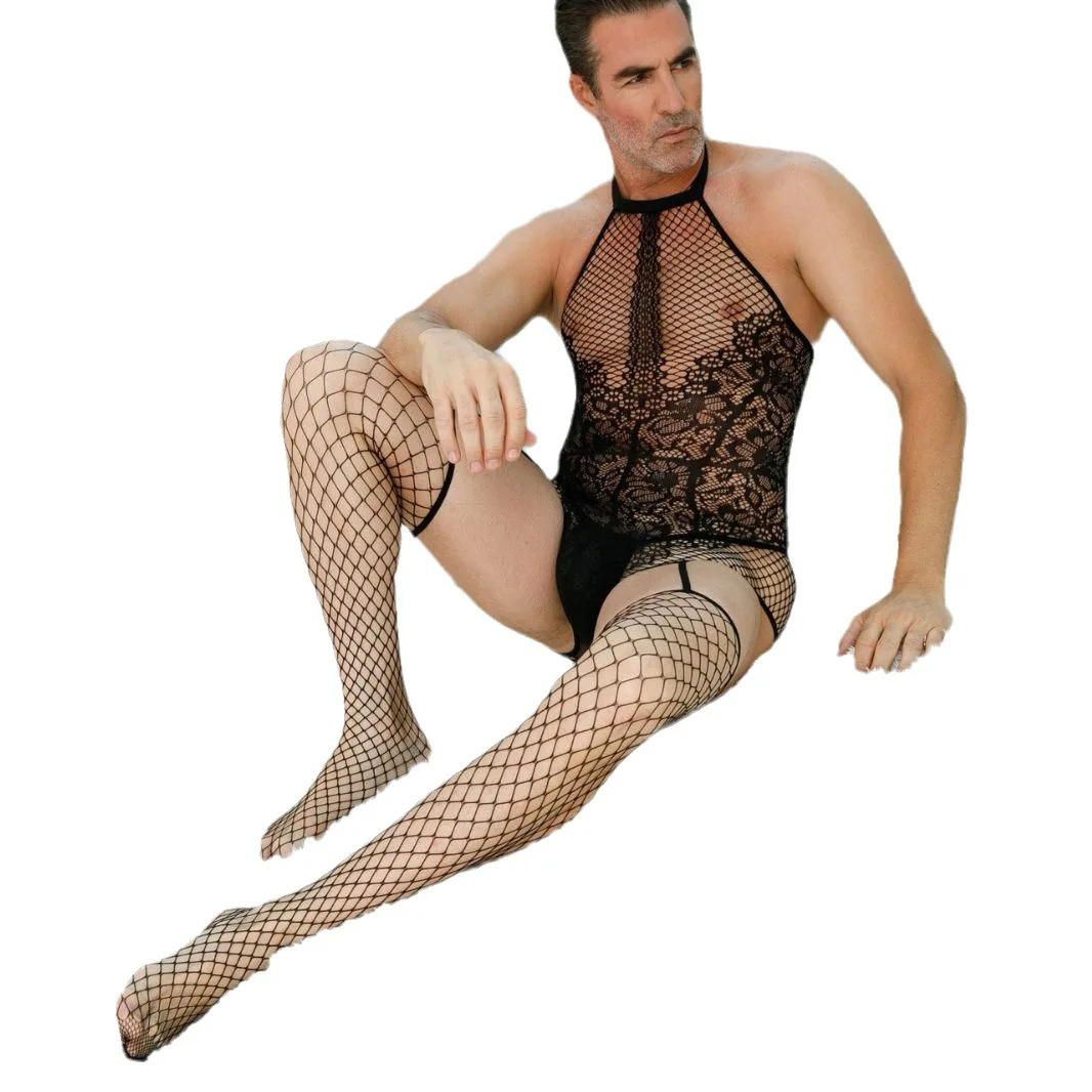 メンズワンピースセクシーネット服、クロスボーダー、工場直販
