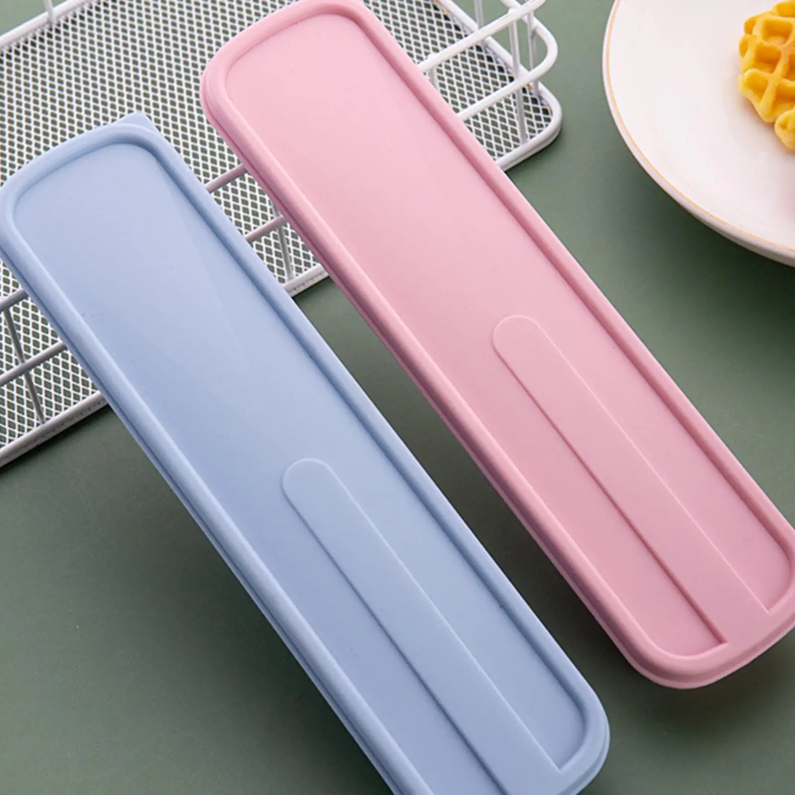 Cutlery Storage Case Portable Cutlery Box Reusable Dustproof Flatware Storage Lightweight Travel Accessories Only Box