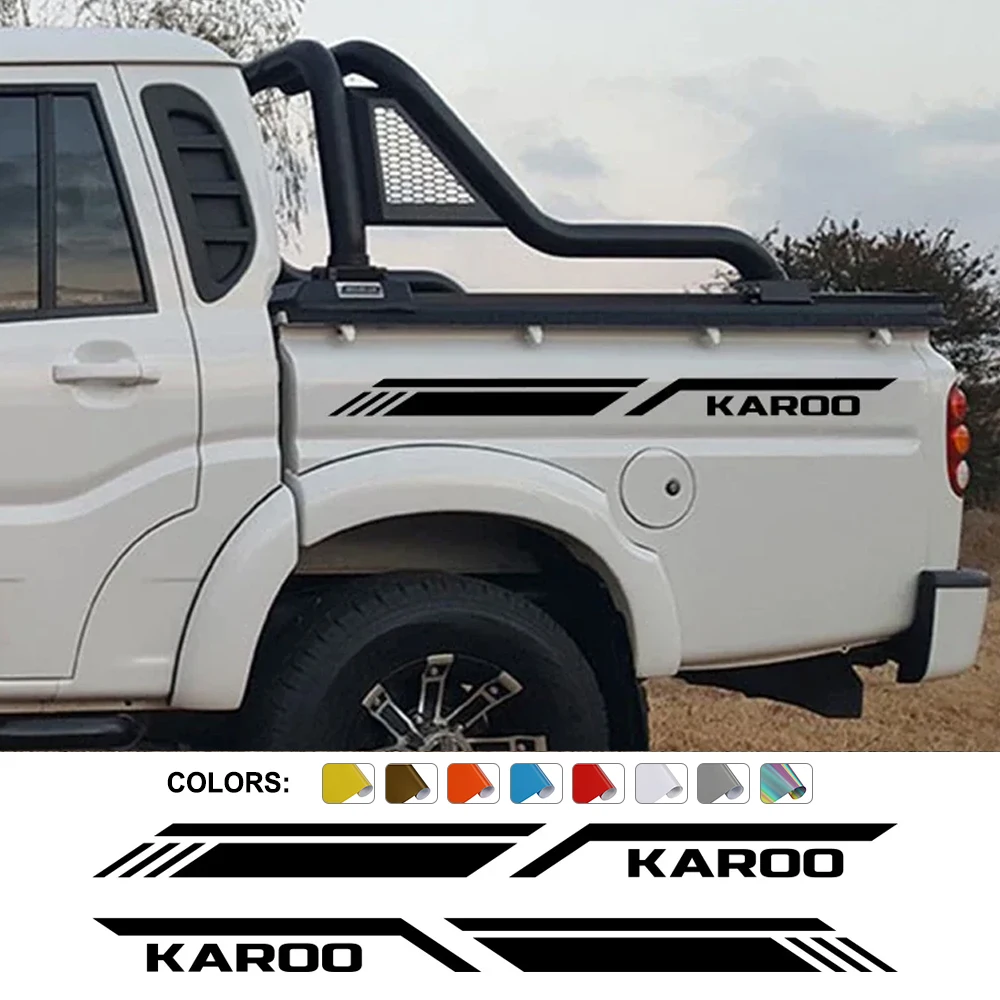 

Наклейка на багажник пикапа для Mahindra Karoo S6 S10 S11 DC, графические полосы для грузовика, Стильные наклейки, виниловый чехол, автомобильные аксессуары