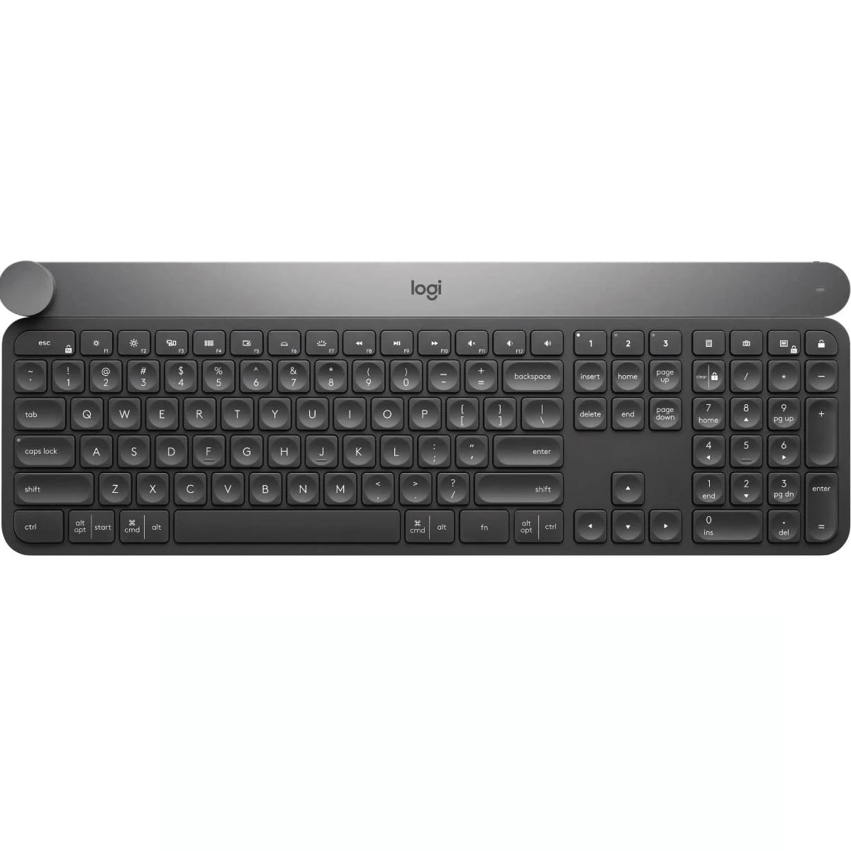 

Original Craft Wireless Keyboard Smart Control Knob Blue tooth Connection Multi-Device Connection Switch Dark Gray