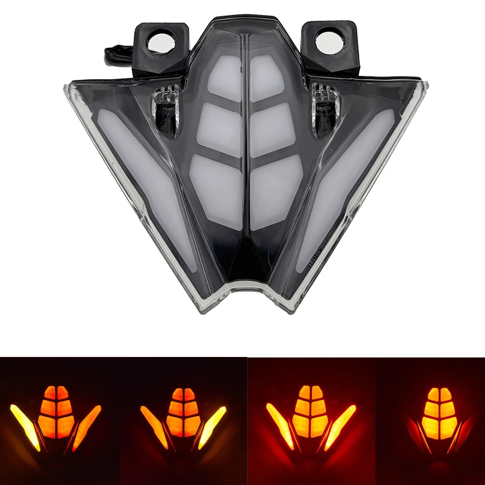 For KAWASAKI Ninja 500 / Z500 2024-2025 Motorcycle LED Integrated Blinker Taillight Tail Brake Turn Signals Light