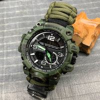 SHIYUNME G Style Men Sports Watches Outdoor Camping Compass Thermometer Waterproof LED Digital Watch Man Military Wrist Watch