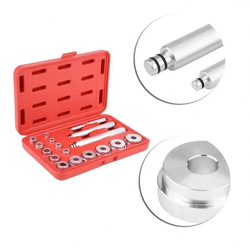 

# Factory Price 17pcs Aluminum Wheel Bearing Race Seal Driver Setting Garage Tools Kit #