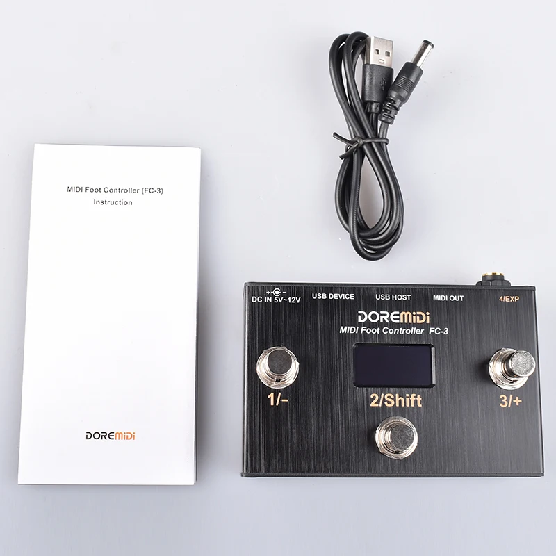 DOREMiDi MIDI เท้าควบคุม (FC-3) MIDI ควบคุมออกแบบที่สามารถใช้สำหรับการควบคุมเท้า