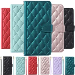 Funda Redmi 14 C Magnetic Leather Wallet Cases For Xiaomi Redmi 14C Case For Redmi Note 14 Pro 14Pro+ Plus New Houndstooth Cover