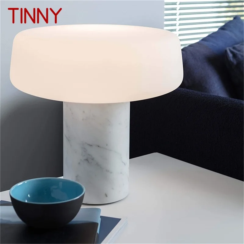 

TINNY Nordic Table Light Modern Luxury Vintage Marble Desk Lamp LED for Home Bedroom Bedside Living Room Decor